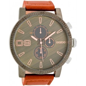 OOZOO Timepieces 50mm Brown Leather Strap C7490